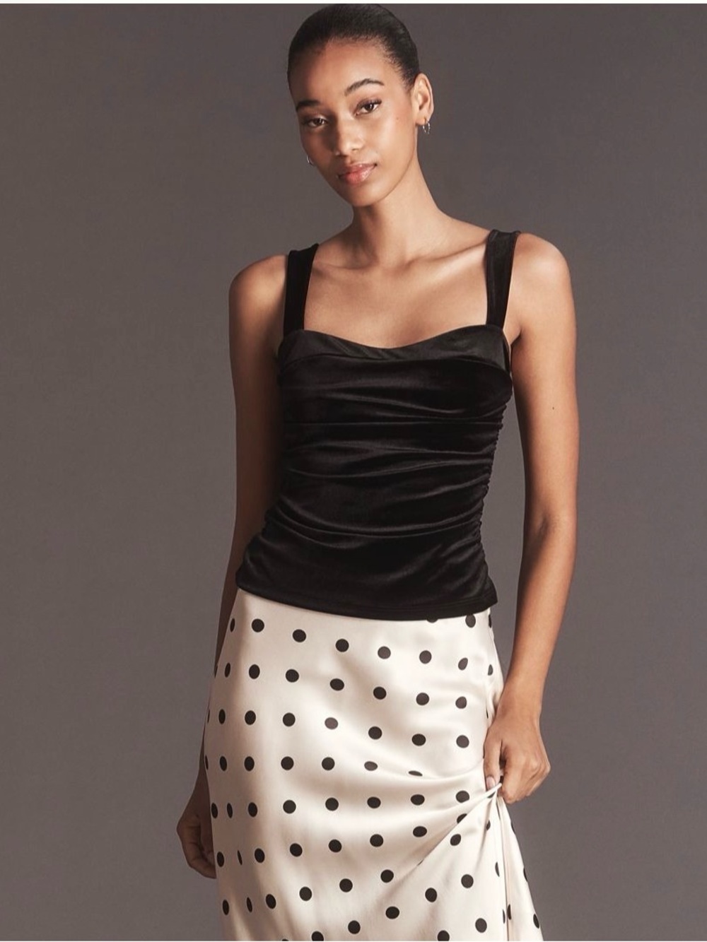 Reformation Trish Tank Top Velvet